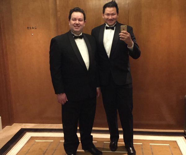 Looking dapper for a Bvlgari event