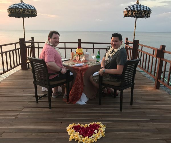 Romantic dinner in Bali