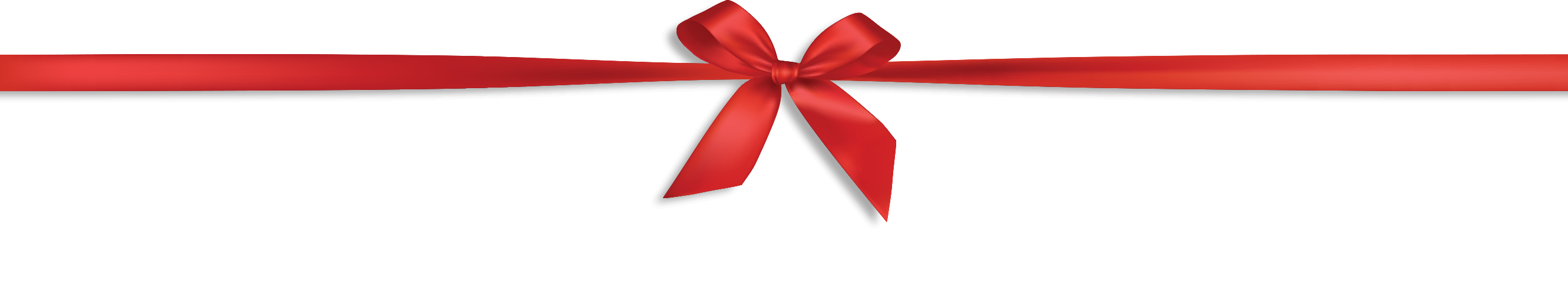 Red Bow ribbon centre